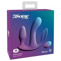 3Some trojitá extáze - nabíjecí, bezdrátový trojitý vibrátor (fialový)
