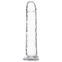 Addiction Crystal - přísavný dildo (průhledný) - 18cm