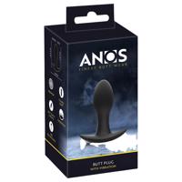 ANOS - vodotěsný černý akku vibrátor na prostatu