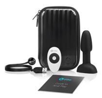b-Vibe Rimming - anální vibrátor s kuličkami (černý)