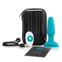 b-Vibe - rotující perličkový anální vibrátor (tyrkysový)