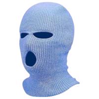 Balaclava - pletená maska se třemi otvory (modrá)