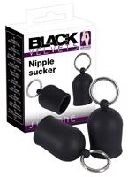 Black Velvet – kovové podtlakové kalíšky na bradavky (černé)