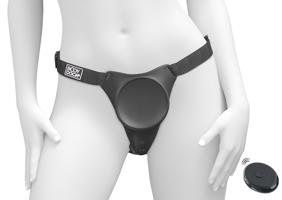 Body Dock G-bod radio - připevňovací tanga (černé)