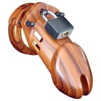 CB-6000 - Luxusní klícka na penis se zámkem (dřevo)