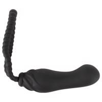 Černý Samet Dokonalé Padnutí - připínací dildo (černé)