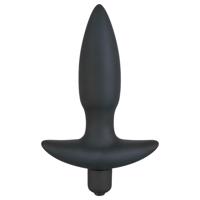 Černý Velvet anální plug mini vibrátor