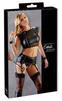 Cottelli Bondage - řetízkový spodní prádlo set (černá) - XL