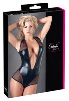 Cottelli - Lesklé síťované body (černé) - XL