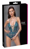 Cottelli - zelené krajkové body s otevřeným designem - M