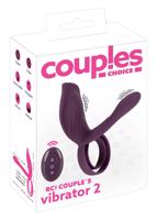 Couples Choice - dobíjecí, rádiová penisová kroužek (fialová)