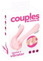 Couples Choice - růžový dvojitý vibrátor pro páry