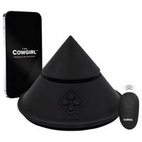 Cowgirl kužel - chytrý sex stroj s různými nástavci (černý)