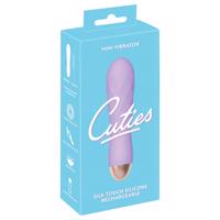 Cuties Mini - akumulátorový vodotěsný vibrátor s mřížkou (fialový)