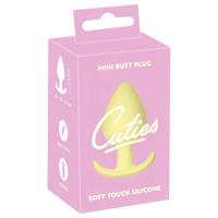 Cuties Mini Anální Kolík - silikonový - žlutý (3,1 cm)