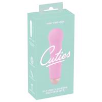 Cuties Mini Rose - akumulátorový růžový vibrátor s vlnkami