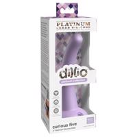 Dillio Curious Five - fialový přísavný dildo (15cm)