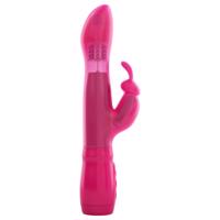 Divoký králíček Dorcel - vibrátor s klitorálním ramenem (růžová)
