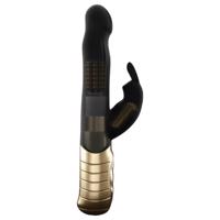 Dorcel Baby Rabbit 2.0 - černozlatý vibrátor s raménkem na klitoris