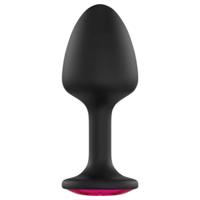 Dorcel Geisha Plug Ruby XL - černý anální plug s růžovým kamenem