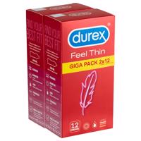 Durex Feel Thin - Přirozený pocit kondomy balení (2x12 ks)