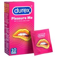 Durex Pleasure Me - vroubkované a tečkované kondomy (10 ks)
