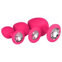 Easytoys Diamond - sada análních kolíků (růžová)
