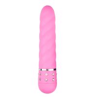 Easytoys Diamond - spirálový tyčový vibrátor (růžový)