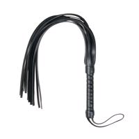 Easytoys Flogger - měkký umělý kožený bičík (černý)