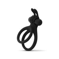 Easytoys Partner Kroužek - vibrační erekční a varlatový kroužek (černý)
