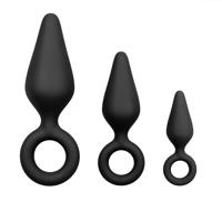 Easytoys - Sada análních kroužků - 3 ks (černá)