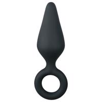 Easytoys Špičatý anální kolík S - černý - malý