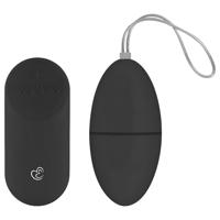 Easytoys - Vajíčko na dálkové ovládání se 7 rytmy vibrací (černé)