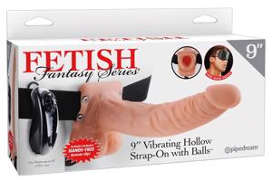 Fetish Strap-on 9 - Připínací vibrátor (přirozený)
