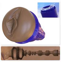 Fleshlight Boost Bang - realistická hnědá vagína masturbátor