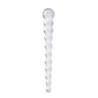 Gildo Glass No. 20 - perličkový skleněný dildo (průhledný)