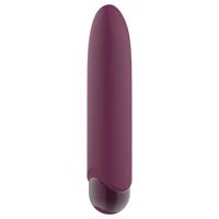 Glam - akumulátorový, vodotěsný mini vibrátor (fialový)