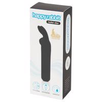 Happyrabbit Bullet - dobíjecí, králičí tyčový vibrátor (černý)