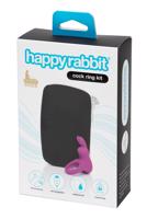 Happyrabbit Cock Kit - vibrační kroužek na penis se skladovacím pouzdrem (fialová)