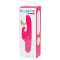 Happyrabbit Curve Slim - vodotěsný vibrátor s raménkem na klitoris (růžový)
