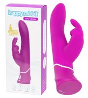 Happyrabbit Curve - vodotěsný vibrátor s klitorálním ramenem (fialový)