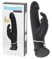 Happyrabbit Realistic - vodotěsný vibrátor s klitorálním ramenem