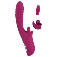 Javida Licking &amp; Thrusting - lízací a pohybující se vibrátor (fialový)