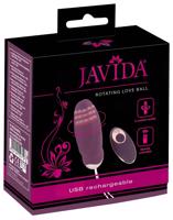 Javida - rádiové, rotující vibrační vajíčko s korálky (fialové)