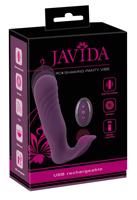Javida RC - rádiový, 2-funkční vibrátor na klitoris (fialový)