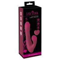 Javida - rotační vibrátor s klitorálním ramenem (červený)