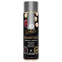 JO lubrikant s příchutí bílá čokoláda-malina-truffle (120 ml)