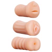Kapesní sada (3 ks) - Šťavnatá umělá vagina, ústa, zadek