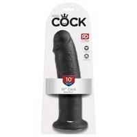 King Cock 10 - přísavný dildo (25 cm) - černý