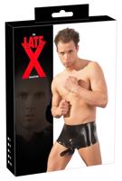 Latex - boxerky + návlek na penis (černý) - L/XL